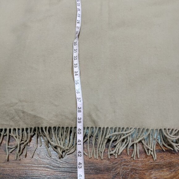 NWT Wilfred Fringed Classic Gold Camel 100% Wool Neck Warmer Scarf XXL - Picture 14 of 14